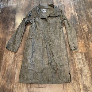 Columbia Olive Long Sleeve Dress